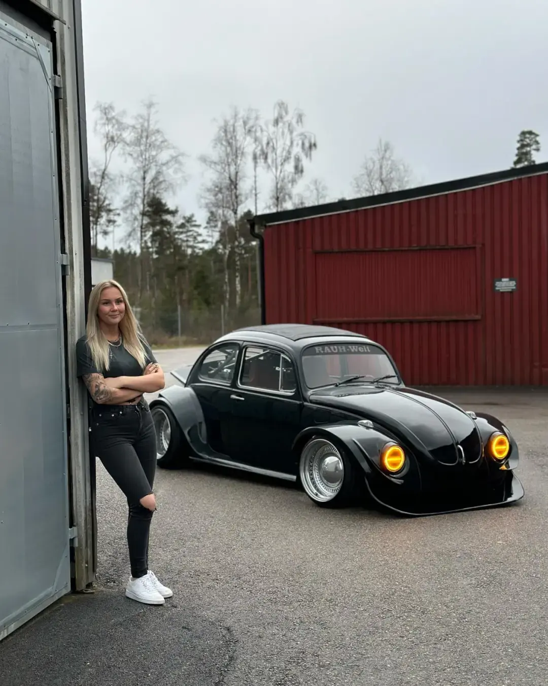 RWB寬體風格老甲殼蟲!關(guān)鍵是美女車主親手改裝