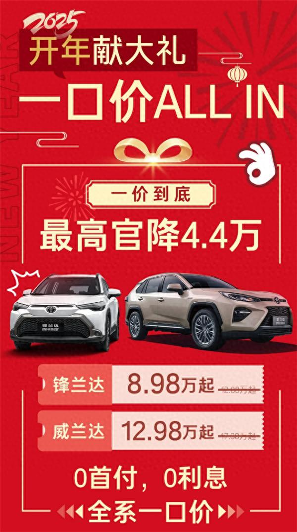 廣汽豐田兩款SUV官降