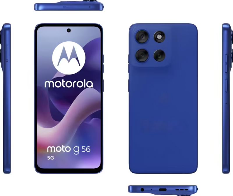 摩托羅拉Moto G56 5G渲染圖曝光 采用圓角相機模組設計