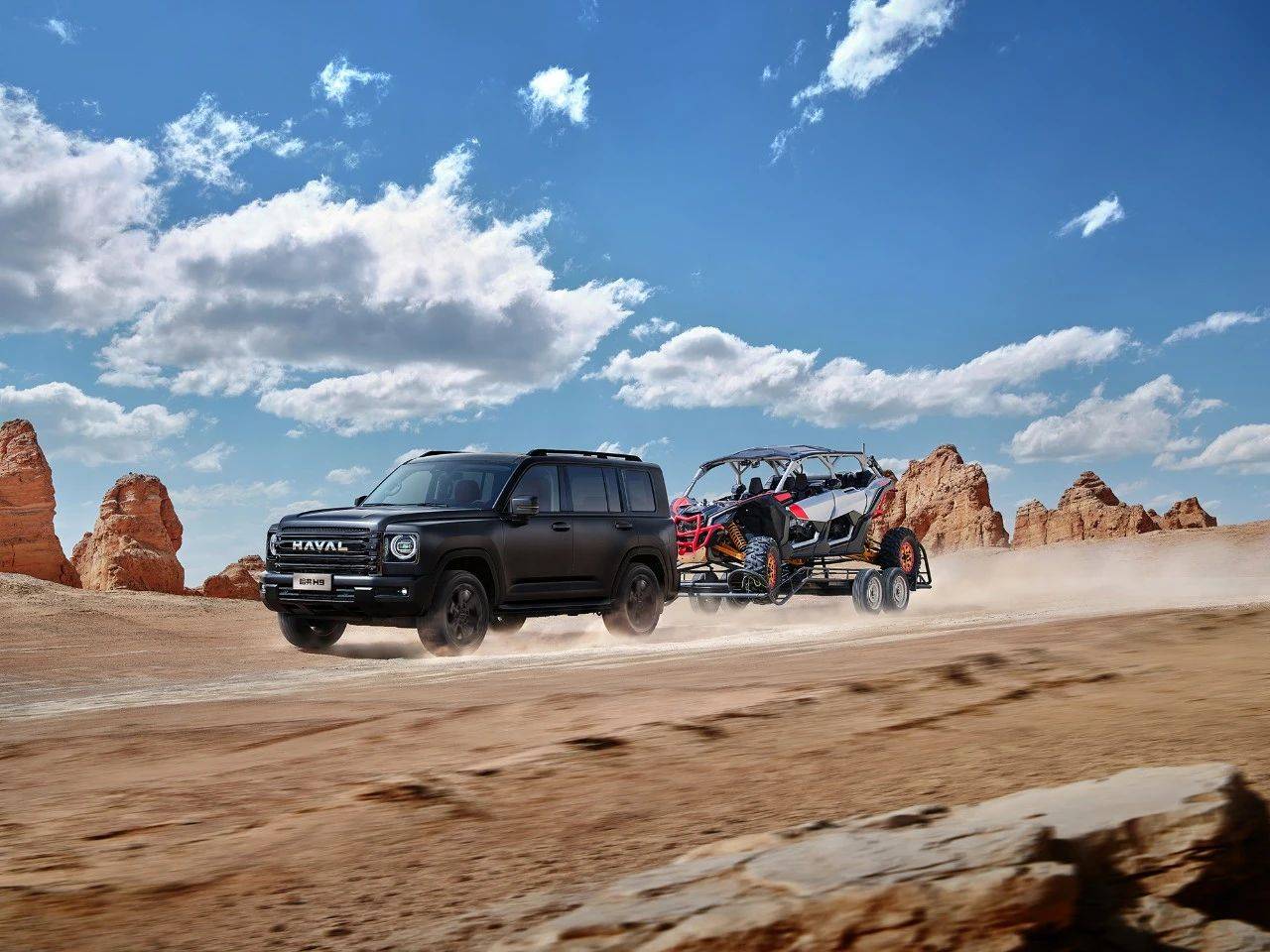 黑武士下班也接娃?三把鎖的二代哈弗H9勇士版讓你魚和熊掌兼得!