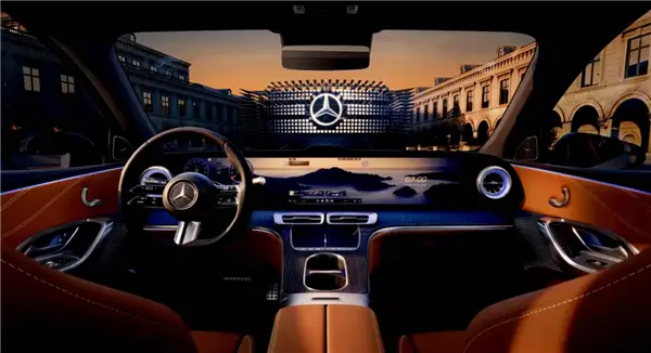 奔馳史上最大中控屏！全新GLC EV內飾官圖發布：滿眼全是屏